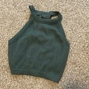 Green Aerie Crop Top